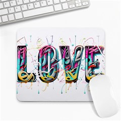 Graffiti Love Large Mousepad by essentialimage
