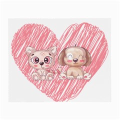 Paw Dog Pet Puppy Canine Cute Small Glasses Cloth (2 Sides) by Sarkoni