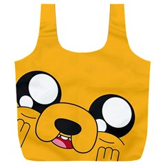 Adventure Time Cartoon Face Funny Happy Toon Full Print Recycle Bag (xxxl) by Bedest