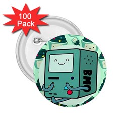 Adventure Time Bmo 2 25  Buttons (100 Pack)  by Bedest