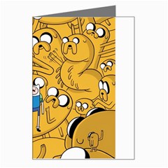 Adventure Time Finn Jake Cartoon Greeting Card by Bedest