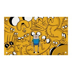 Adventure Time Finn Jake Cartoon Banner And Sign 5  X 3  by Bedest