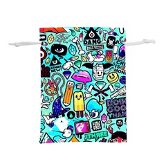 Graffiti Pop Art Crazy Retro Lightweight Drawstring Pouch (l) by Bedest