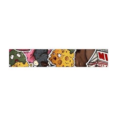 Stickerbomb Crazy Graffiti Graphite Monster Premium Plush Fleece Scarf (mini) by Bedest