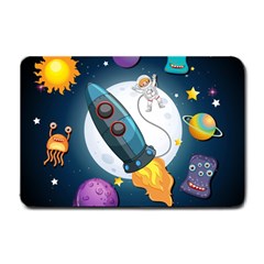 Spaceship Astronaut Space Small Doormat by Hannah976