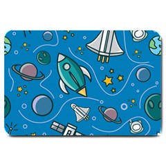 About Space Seamless Pattern Large Doormat by Hannah976