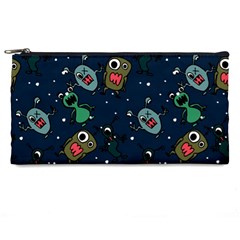 Monster Alien Pattern Seamless Background Pencil Case by Hannah976