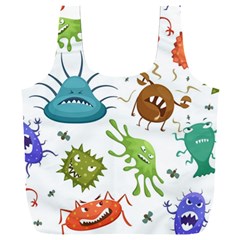 Dangerous Streptococcus Lactobacillus Staphylococcus Others Microbes Cartoon Style Vector Seamless P Full Print Recycle Bag (xxxl) by Ravend