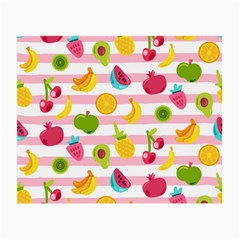Tropical Fruits Berries Seamless Pattern Small Glasses Cloth by Ravend