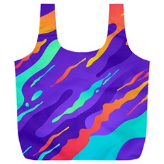 Multicolored Abstract Background Full Print Recycle Bag (xxl) by Apen