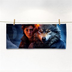 Be Fearless Hand Towel by Saikumar