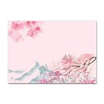 Pink Chinese Style Cherry Blossom Sticker A4 (10 pack) Front
