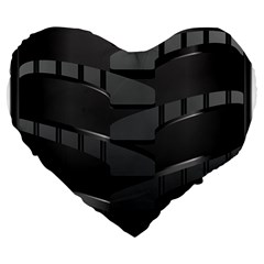 Tire Large 19  Premium Heart Shape Cushions by Ket1n9