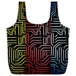 Circuit Board Seamless Patterns Set Full Print Recycle Bag (XL) Back