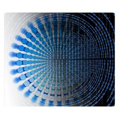 Data Computer Internet Online Two Sides Premium Plush Fleece Blanket (small) by Ket1n9