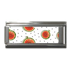 Seamless Background Pattern-with-watermelon Slices Superlink Italian Charm (9mm) by Ket1n9