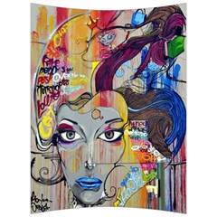 Graffiti Mural Street Art Painting Back Support Cushion by Ket1n9