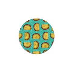 Taco Drawing Background Mexican Fast Food Pattern Golf Ball Marker (10 Pack) by Ket1n9