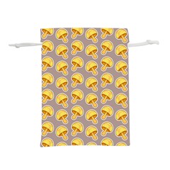 Yellow Mushroom Pattern Lightweight Drawstring Pouch (s) by Ket1n9