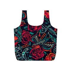 Vintage Flash Tattoos Designs Seamless Pattern Full Print Recycle Bag (s) by Ndabl3x