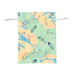 Background School Doodles Graphic Lightweight Drawstring Pouch (m) by Bedest