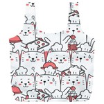 Cute Cat Chef Cooking Seamless Pattern Cartoon Full Print Recycle Bag (XXL) Front
