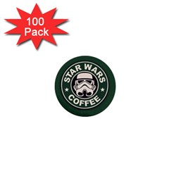 Stormtrooper Coffee 1  Mini Buttons (100 Pack)  by Cendanart