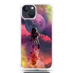 Aesthetic Astronautics Atmosphere Blue Clouds Cosmos Fantasy Galaxy Iphone 13 Tpu Uv Print Case by Cendanart