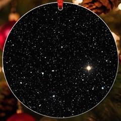 Sky Black Star Night Space Edge Super Dark Universe Uv Print Acrylic Ornament Round by Cendanart