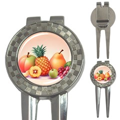 Fruit Pattern Apple Abstract Food 3-in-1 Golf Divots by Proyonanggan