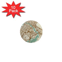 Mapart Dubai Map 1  Mini Magnet (10 Pack)  by Proyonanggan