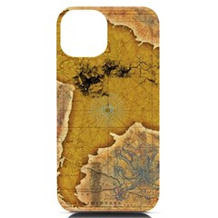 Vintage Map Of The World Continent Iphone 14 Black Uv Print Case by Proyonanggan