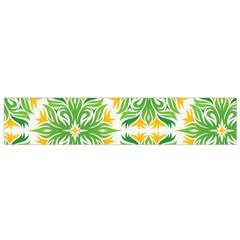 Green Pattern Retro Wallpaper Small Premium Plush Fleece Scarf by Bajindul