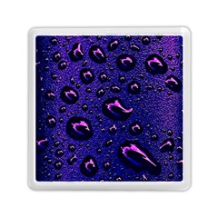 Purple Waterdrops Water Drops Memory Card Reader (square) by Cemarart
