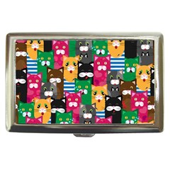 Cat Funny Colorful Pattern Cigarette Money Case by Grandong