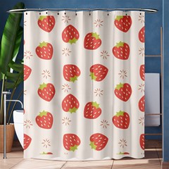 Strawberries Pattern Design Shower Curtain 60  X 72  (medium)  by Grandong
