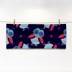 Owl Pattern Background Hand Towel by Grandong