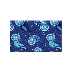 Cat Astronaut Space Suit Pattern Sticker Rectangular (100 Pack) by Cemarart
