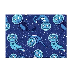 Cat Astronaut Space Suit Pattern Sticker A4 (10 Pack) by Cemarart