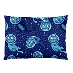 Cat Astronaut Space Suit Pattern Pillow Case (Two Sides) Front