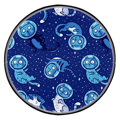 Cat Astronaut Space Suit Pattern Wireless Fast Charger(black) by Cemarart