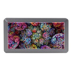 Floral Fractal 3d Art Pattern Memory Card Reader (mini) by Cemarart