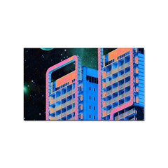 Fantasy City Architecture Building Cityscape Sticker Rectangular (10 Pack) by Cemarart