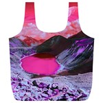 Late Night Feelings Aesthetic Clouds Color Manipulation Landscape Mountain Nature Surrealism Psicode Full Print Recycle Bag (XL) Front