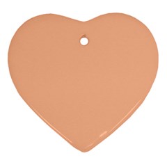 Peach Fuzz 2024 Heart Ornament (two Sides) by dressshop