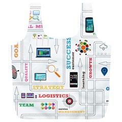 Startup Business Organization Full Print Recycle Bag (xl) by Grandong
