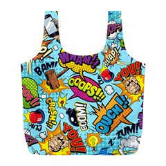Graffiti Word Seamless Pattern Full Print Recycle Bag (l) by Bedest