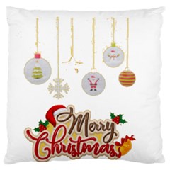Merry Christmas  Standard Premium Plush Fleece Cushion Case (one Side) by bego