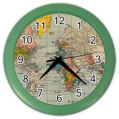 Iceland Aurora Borealis Color Wall Clock by Proyonanggan