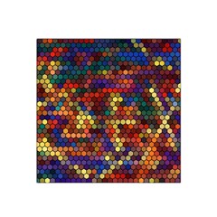 Zig Zag Pattern Geometric Design Satin Bandana Scarf 22  X 22  by Ndabl3x